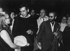 Paco con Caballero Bonald y unos amigos