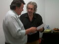 Con Roberto Chavero (hijo de Yupanqui) . Teatro Coliseo. Buenos Aires